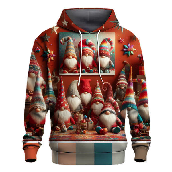 Whimsical Holiday Gnomes Hoodie