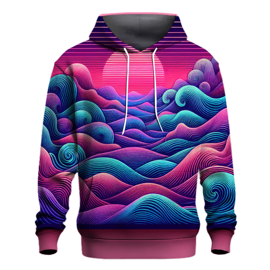 Paradise Neon Waves Hoodie