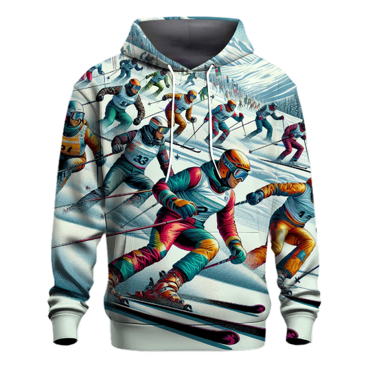 Skiing Downhill Adventure Hoodie