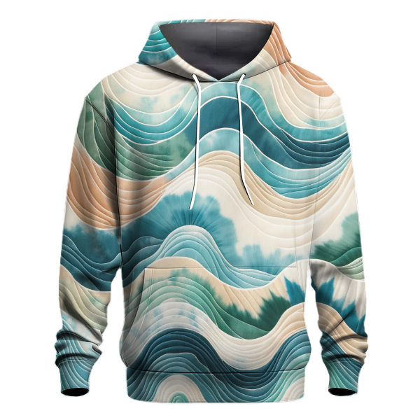 Breezy Coastal Waves Hoodie