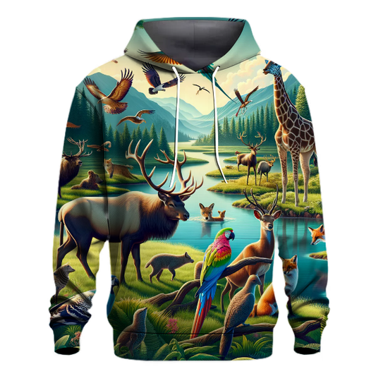 Majestic Wildlife Guardians Hoodie