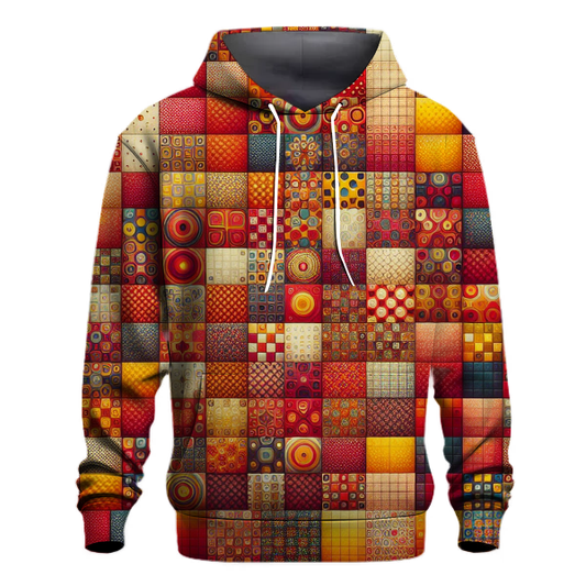 Vibrant Retro Checkerboard Hoodie