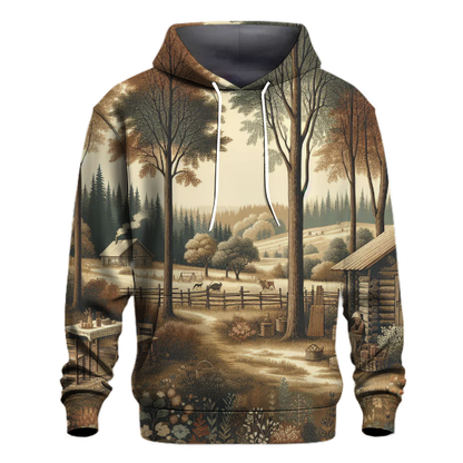 Rustic Woodland Charm Hoodie