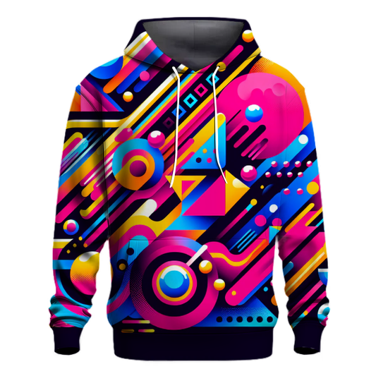 Dynamic 80s Shapes Hoodie Hoodie Trends