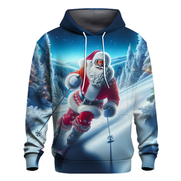 Skiing Santa Adventure Hoodie