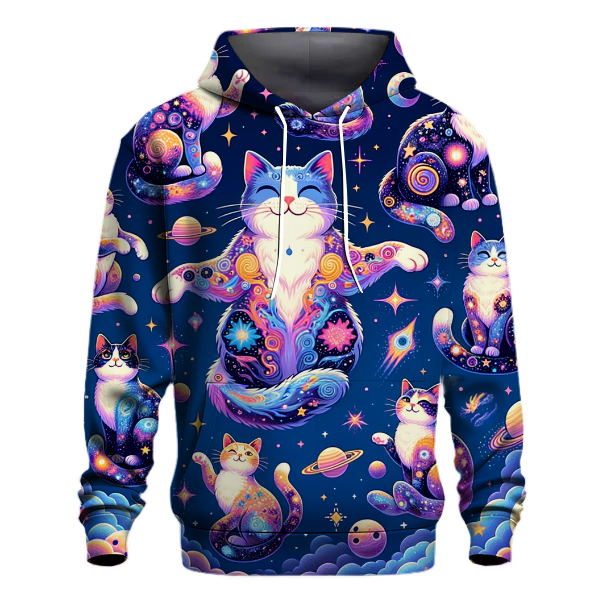 Dreamy Galaxy Cats Hoodie