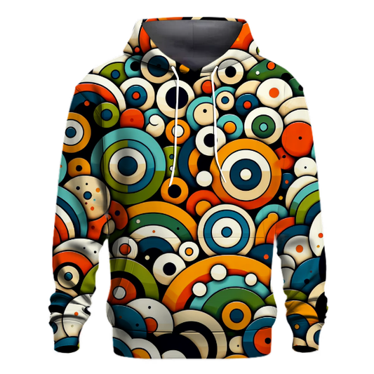 Vivid Retro Circles Hoodie