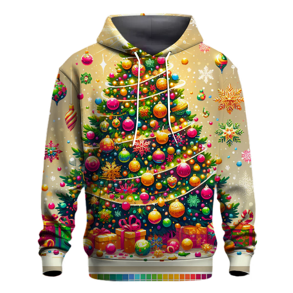 Whimsical Christmas Tree Hoodie