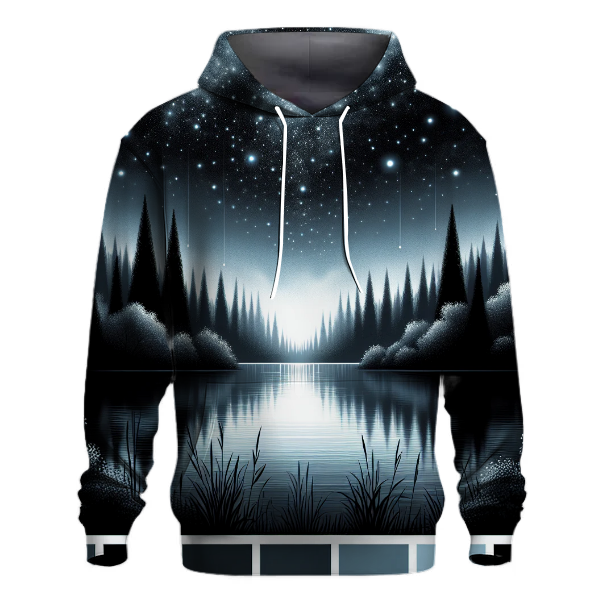 Starry Night Over the Lake Hoodie