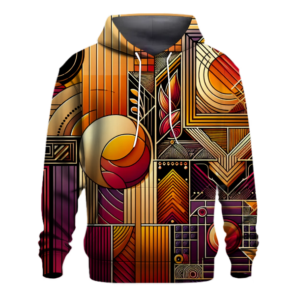 Art Deco Sunset Bliss Hoodie Designer Hoodies