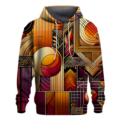 Art Deco Sunset Bliss Hoodie Designer Hoodies