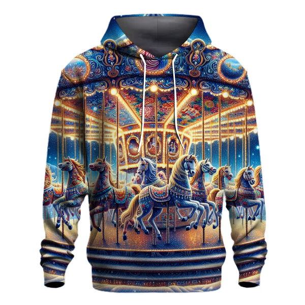 Whimsical Christmas Carousel Hoodie