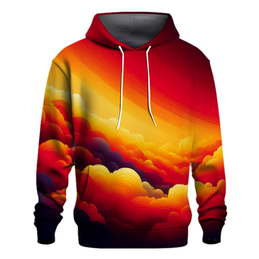 Fiery Horizon Gradient Hoodie