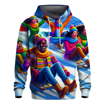 Sledding Fun with Friends Hoodie