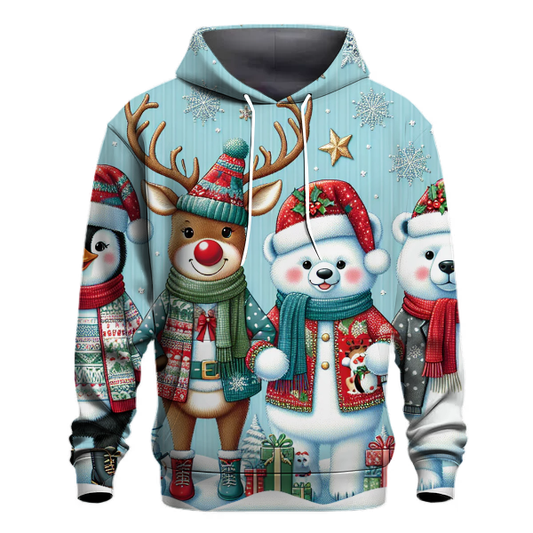 Cute Christmas Animals Hoodie