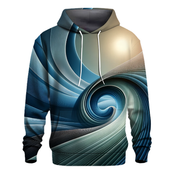 Modern Abstract Waves Hoodie