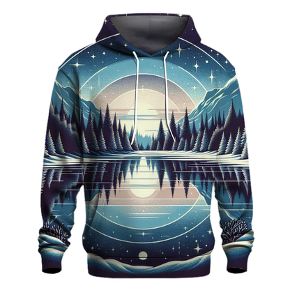 Winter Twilight Reflection Hoodie