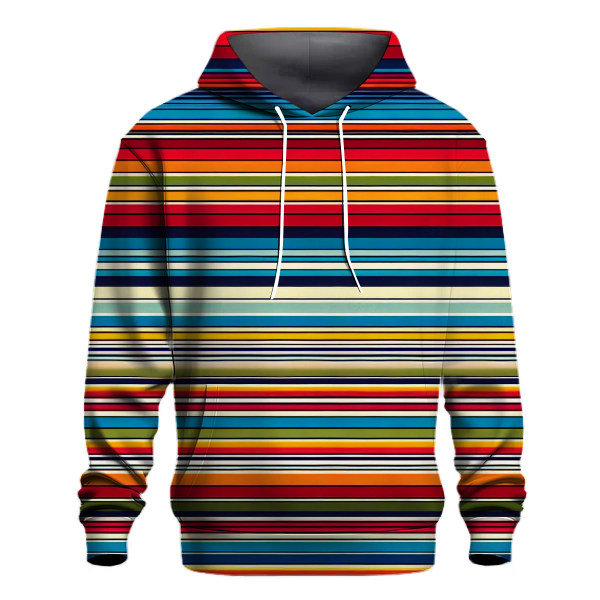 Vintage Rainbow Stripes Hoodie