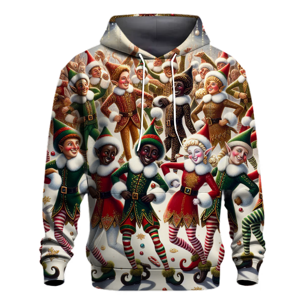 Whimsical Elf Dance Party Hoodie