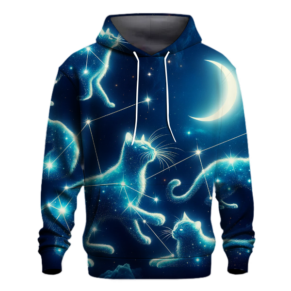 Celestial Cat Constellations Hoodie