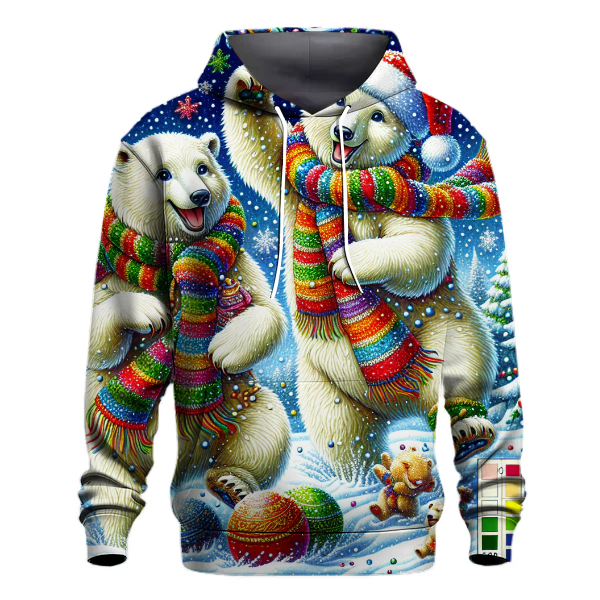 Winter Wonderland Polar Bears Hoodie