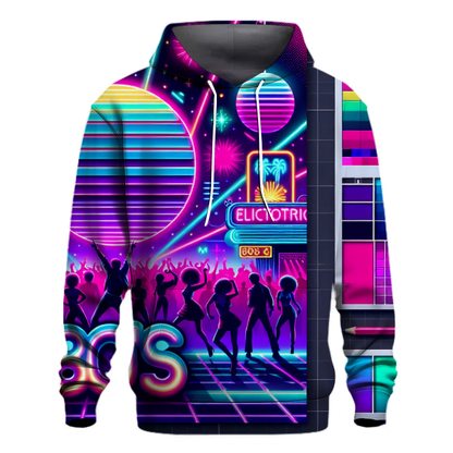 Neon Lights Party Hoodie Pullover Hoodies