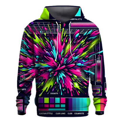 Electric Colors Explosion Hoodie