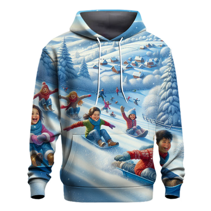 Sledding through Winter Fun Hoodie