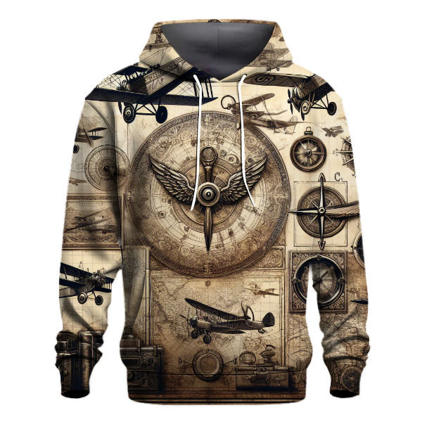 Vintage Aviation Journey Hoodie