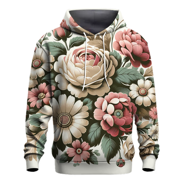 Vintage Floral Garden Hoodie