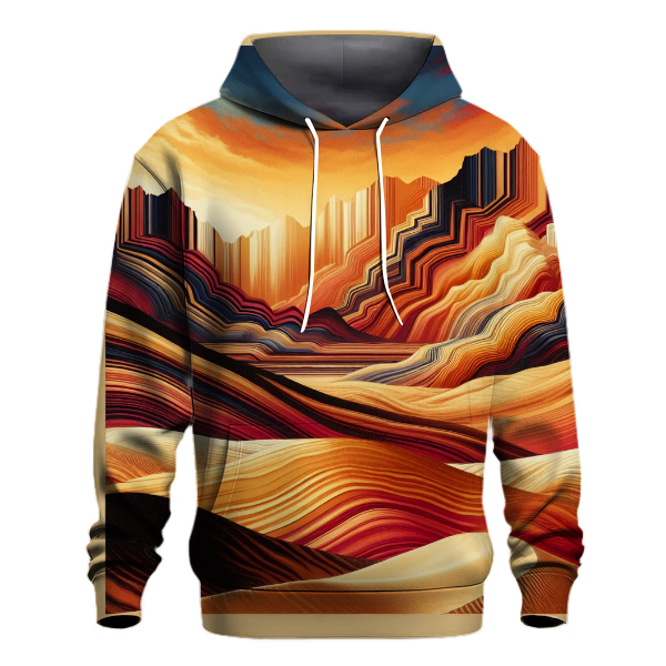 Fiery Desert Mirage Hoodie Lightweight Hoodies