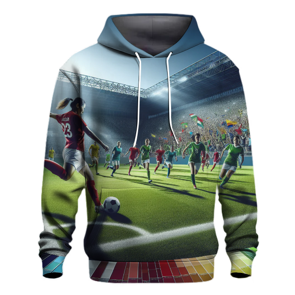 Soccer Striker Motion Hoodie