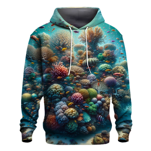 Vibrant Coral Reef Hoodie