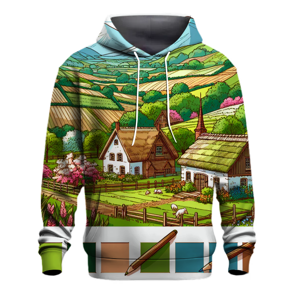 Rustic Countryside Charm Hoodie