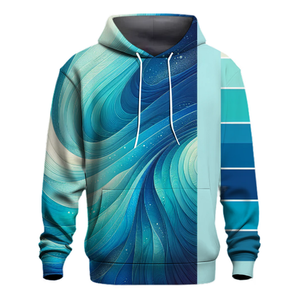 Sapphire Ocean Wave Hoodie