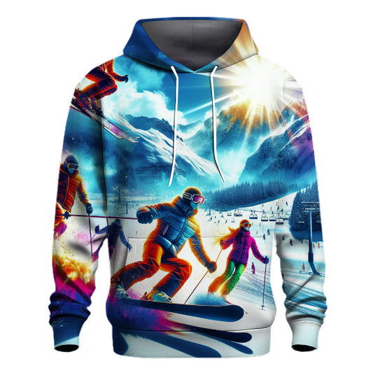 Skiing Thrills Hoodie