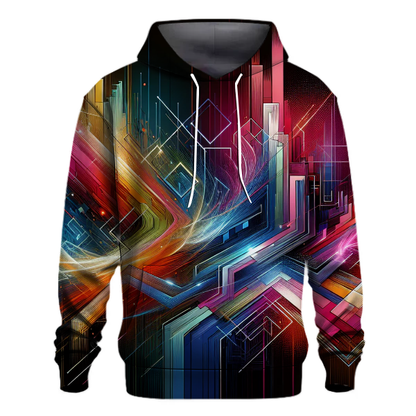 Retro Neon Surge Hoodie