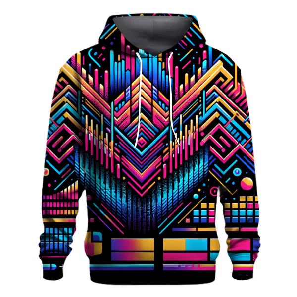 Retro Pulse Rhythm Hoodie