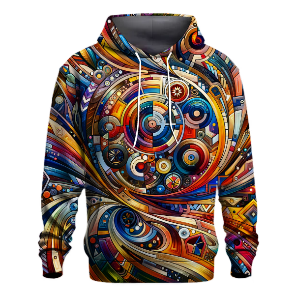 Abstract Geometric Symphony Hoodie