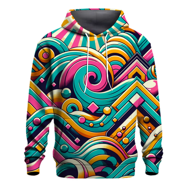 Vintage Retro Waves Hoodie