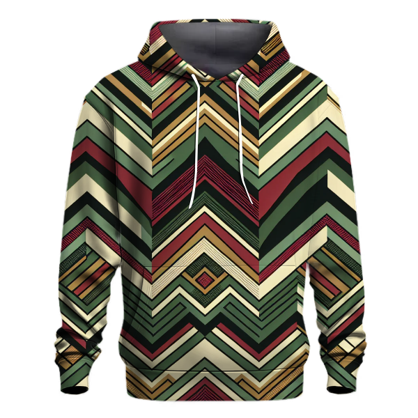 Groovy Chevron Vibes Hoodie Hoodies Fashion