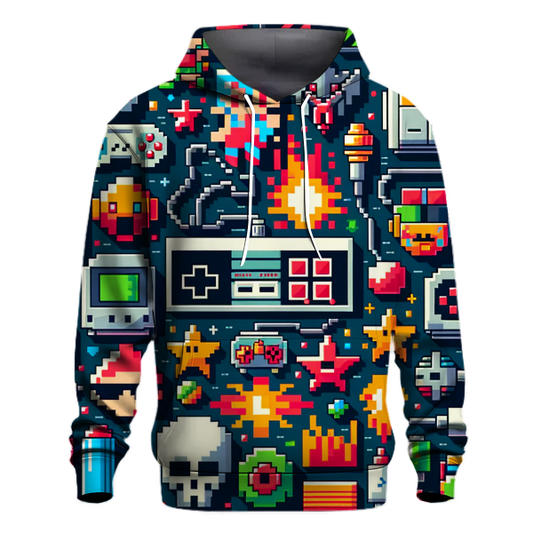 Retro Video Game Icons Hoodie