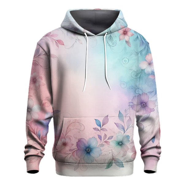 Pastel Watercolor Bloom Hoodie