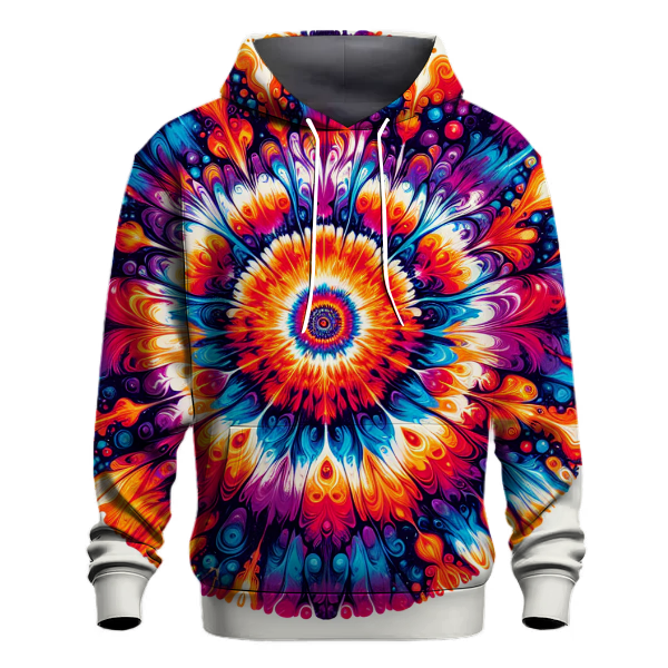 Vibrant Tie-Dye Swirl Hoodie