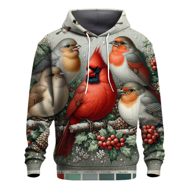 Winter Birds Christmas Song Hoodie