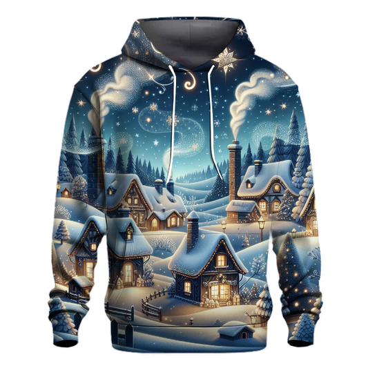 Whimsical Snowy Night Hoodie