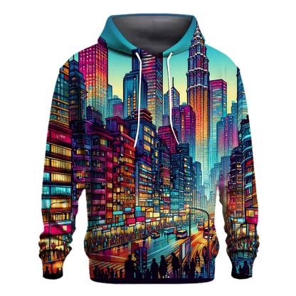 Vibrant Cityscape Hoodie