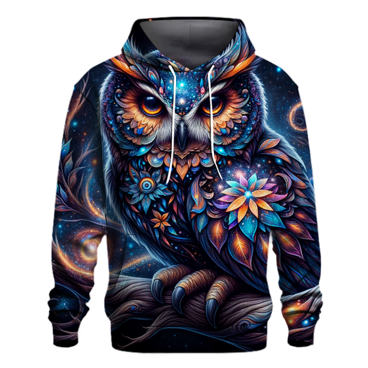 Cosmic Owl Wisdom Hoodie