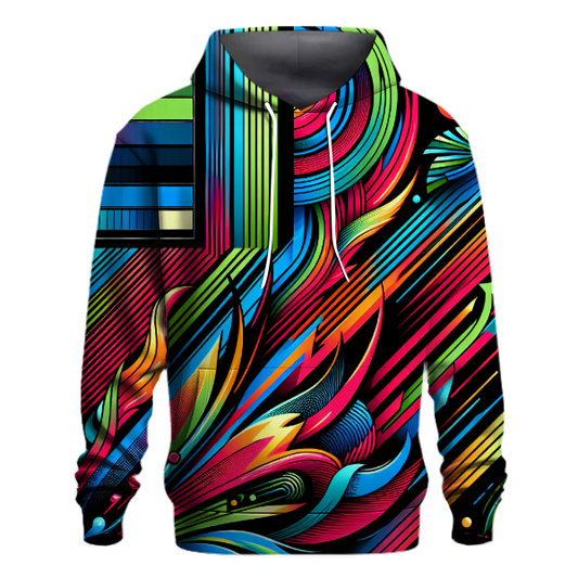 Electric Avenue Stripes Hoodie