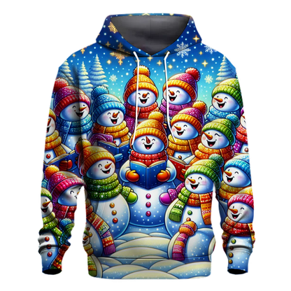 Whimsical Snowman Choir Hoodie